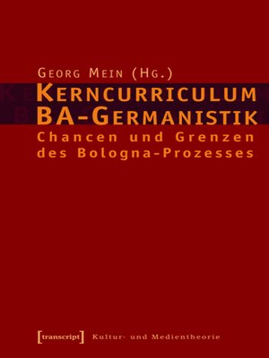 cover image of Kerncurriculum BA-Germanistik